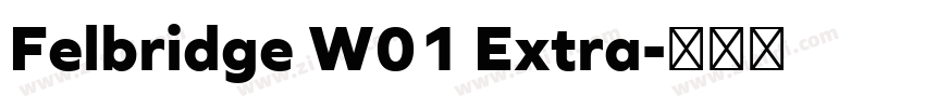 Felbridge W01 Extra字体转换
